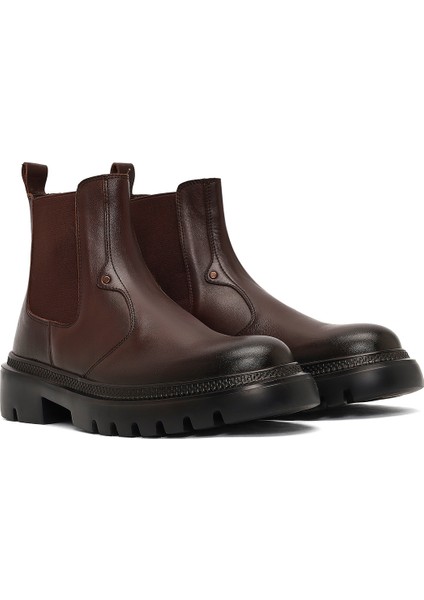 Erkek Kahverengi Deri Chelsea Bot 25WFD701818 fırsatları