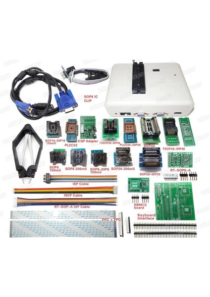 RT809H Bios & Io Programlayıcı 26 Parça Adaptör Ile