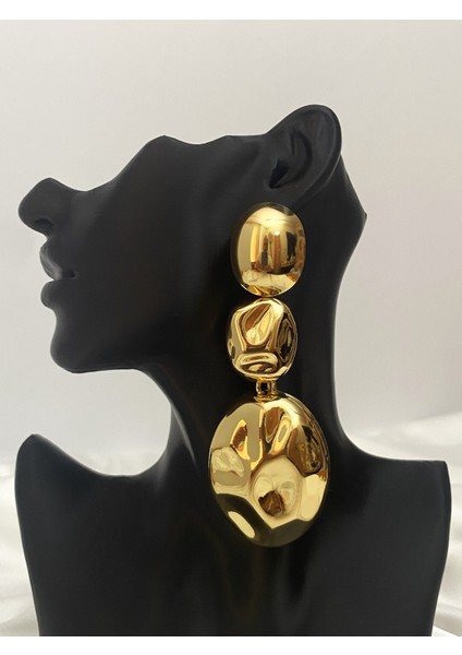Akışkan Üçlü Gold Sallantı Küpe fırsatları