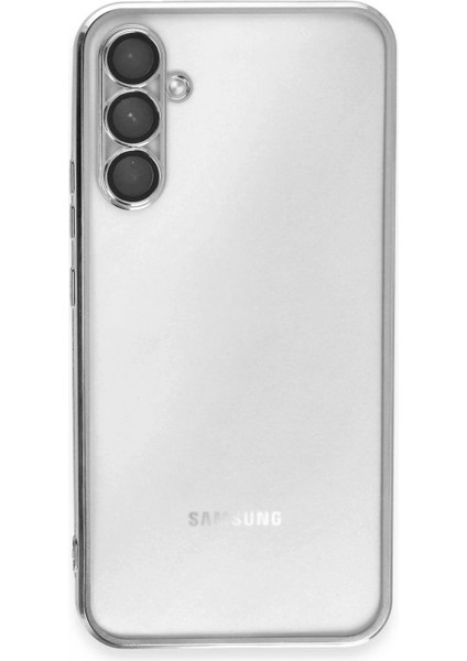 Samsung Galaxy A54 5g Kılıf Lensli Silikon - Gümüş fiyatları