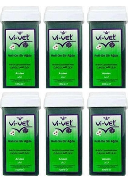 Doğal Roll-On Ağda Seti, Azulen ile 6'lı Paket, Tüy Dökücü, Rahat ve Etkili