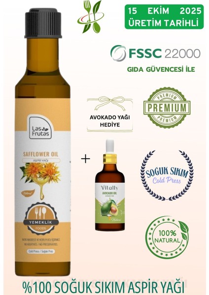 Yemeklik Aspir Tohumu Yağı 250 ml