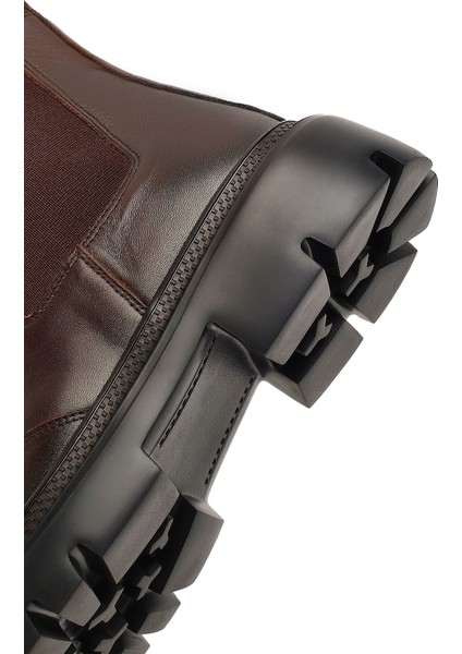 Erkek Kahverengi Deri Chelsea Bot 25WFD701818