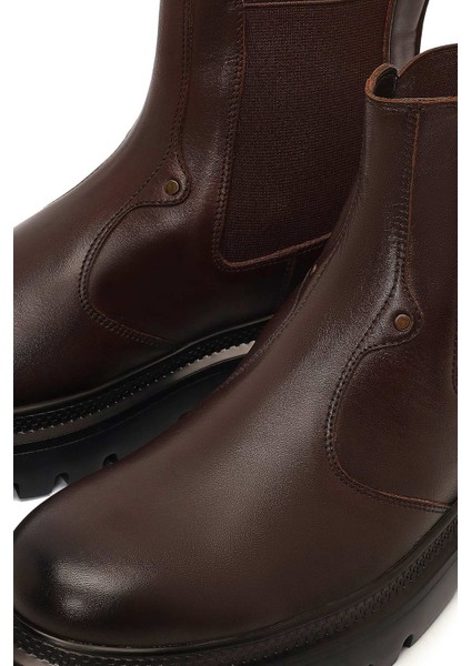 Erkek Kahverengi Deri Chelsea Bot 25WFD701818