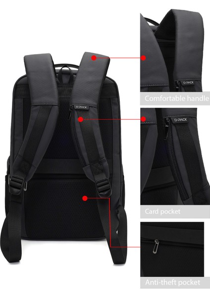 D-Pack Unisex Gri Teknolojik Kumaş Hardcase Sırt Çantası 23SBD3010HC indirimleri
