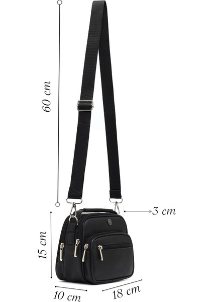 Erkek Siyah Uzun Askılı El Çantası 25WBD3500FT fiyatları