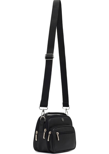 Erkek Siyah Uzun Askılı El Çantası 25WBD3500FT