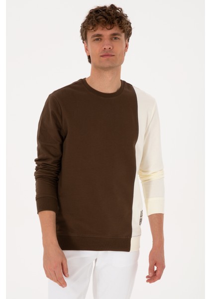 Erkek Kahverengi Sweatshirt 50316316-VR029