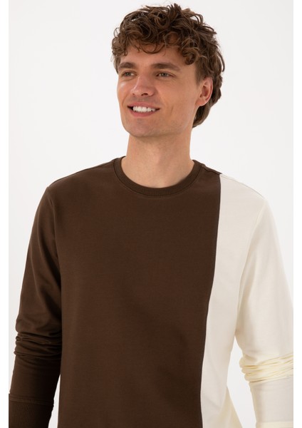 Erkek Kahverengi Sweatshirt 50316316-VR029 fiyatları