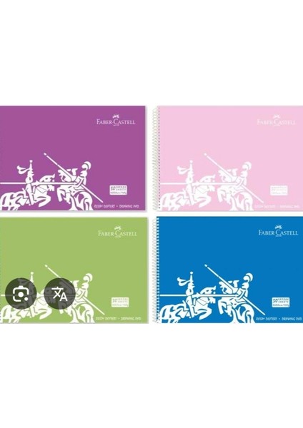 Faber Castell Ppk 120 gr Kağıt 35X50 30YP Resim Defter Imavi Renk