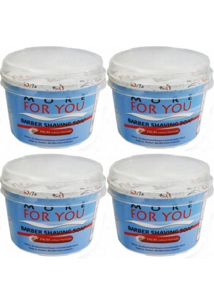 Doğal Tıraş Sabunu 140 gr 4'lü Paket, Bakımlı ve Temiz Görünüm Için Ideal