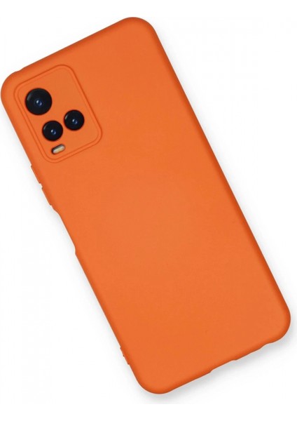 Vivo Y21S Kılıf Nano Içi Kadife Silikon - Turuncu fiyatları