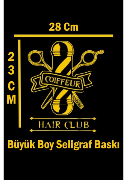 Siyah Baskılı Berber ve Kuaför Saç Kesim Önlüğü fiyatları