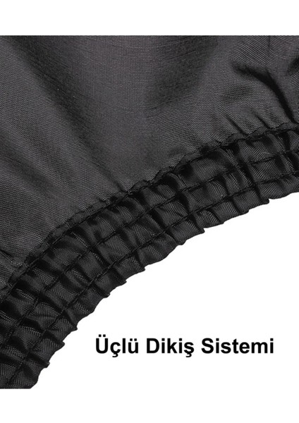 Siyah Baskılı Berber ve Kuaför Saç Kesim Önlüğü modelleri