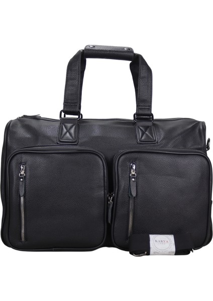 Unisex Hakiki Deri Seyahat Çanta 9009