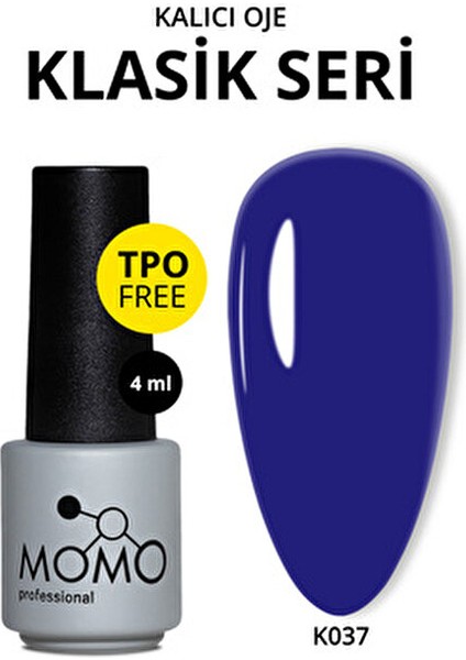 Kalıcı Oje K037 Saks Mavi 4 ml Uzun Süreli Renk ve Yüksek Pigment indirimleri