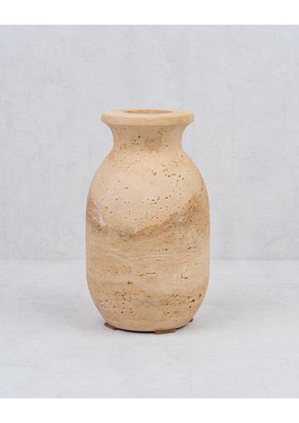 Evza Mermer Traverten Orta Vazo fiyatları