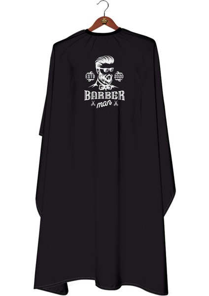 Eko Seligraf Baskılı Saç Kesim Önlüğü Profesyonel Berberler Için