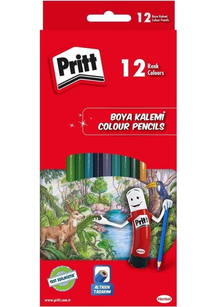 Boya Seti Kuru Sulu Pastel Keçeli ve 43 gr Stick Yapıştırıcı Kırtasiye Seti Prit fiyatları