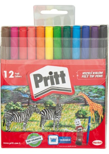 Boya Seti Kuru Sulu Pastel Keçeli ve 43 gr Stick Yapıştırıcı Kırtasiye Seti Prit fırsatları