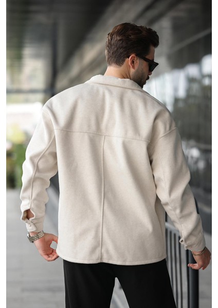 Bej Kaşe Gömlek Ceket E6765 modelleri