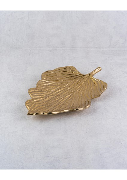 Deco Gold Küçük Yaprak Tabak
