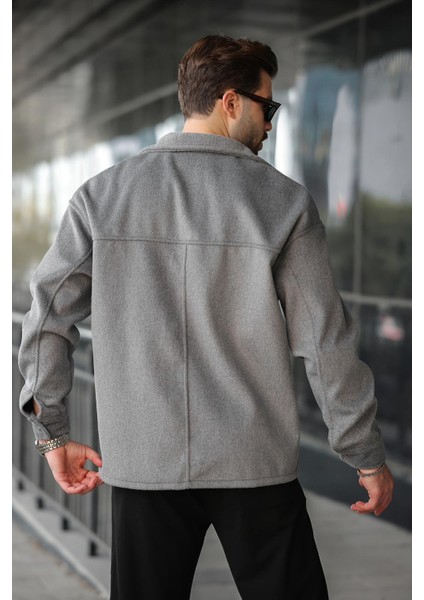 Antrasit Kaşe Gömlek Ceket E6765 fiyatları