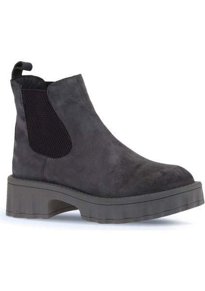 Gri Süet Kadın Dolgu Topuklu Bot 01WV9002 01WV9002 modelleri