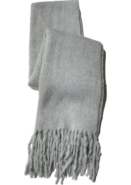 Gri Düz Renk Yumoş Kışlık Atkı fırsatları