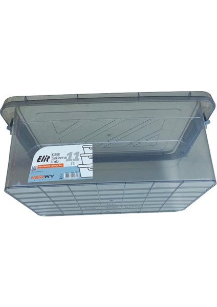 Merwy Elite Kilitli Şeffaf Çok Amaçlı Saklama Kabı - 11 Litre indirimleri