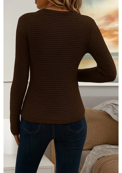 Mdb Kadın Uzun Kollu Bisiklet Yaka Triko Kazak fiyatları