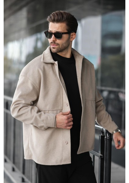 Taş Rengi Kaşe Gömlek Ceket E6765 fiyatları