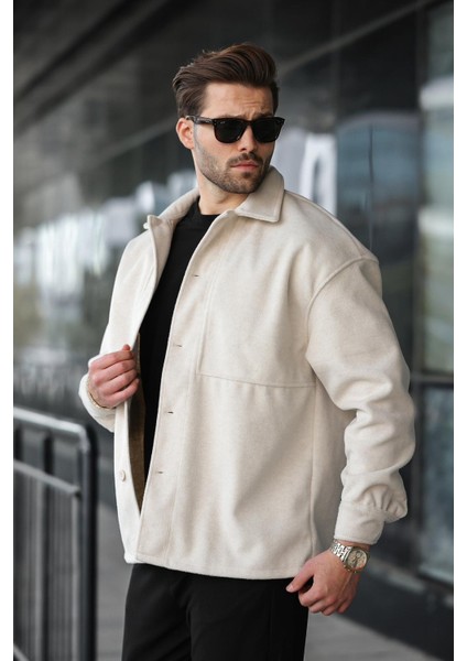 Bej Kaşe Gömlek Ceket E6765 fırsatları