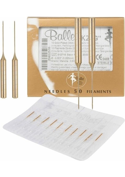 Altın Epilasyon Iğnesi 10'lu Set, Kaliteli ve Güvenilir Kullanım Sağlar.