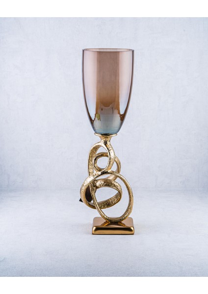 Textured Gold Cam Dekoratif Vazo fiyatları