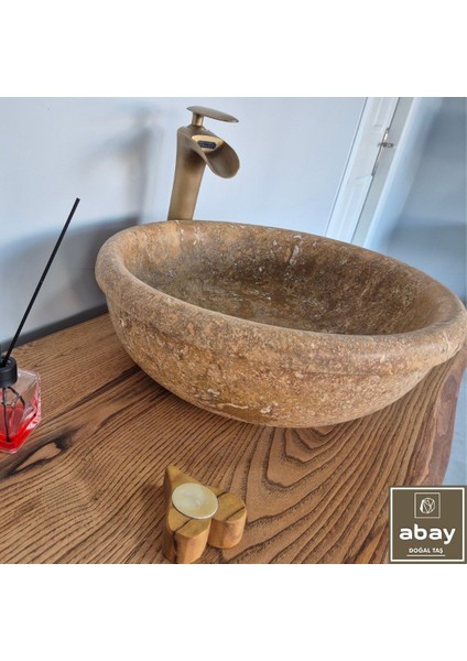 Noche Traverten Çemberli Çanak Lavabo fırsatları