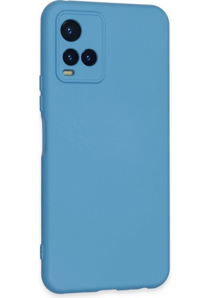 Vivo Y21S Kılıf Nano Içi Kadife Silikon - Mavi fiyatları