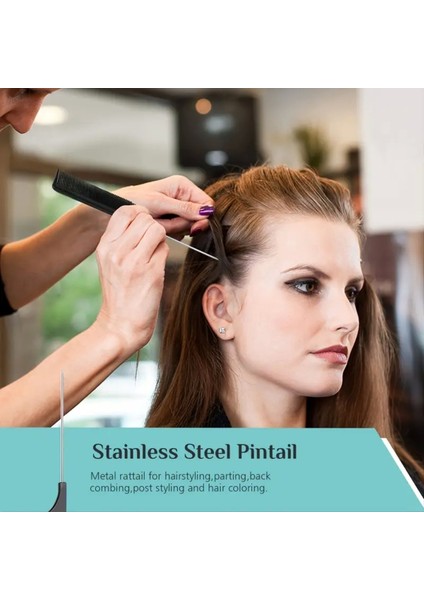 10 Parça Profesyonel Kuaför Tarak Seti, Saç Kesim ve Şekillendirme Için Ideal fiyatları