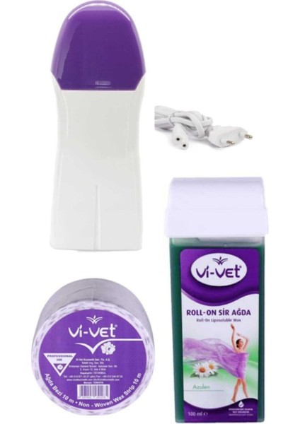 Tüm Ciltler Için Azulen Kartuş Ağda ve 2 Yıl Garantili Makine ile Rulo Bez Seti