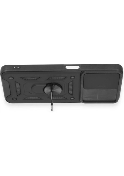 Realme C35 Kılıf Pars Lens Yüzüklü Silikon - Siyah modelleri