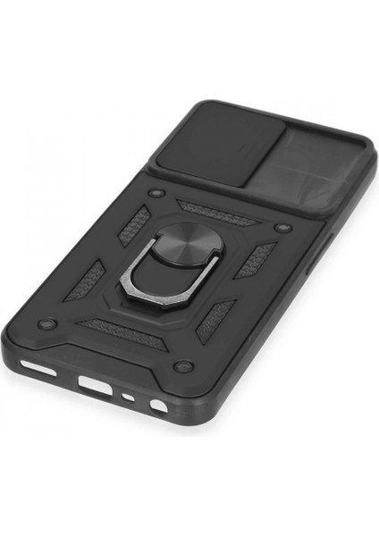 Realme C35 Kılıf Pars Lens Yüzüklü Silikon - Siyah indirimleri