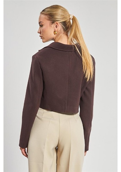 Kadın Kaşe Crop Ceket modelleri