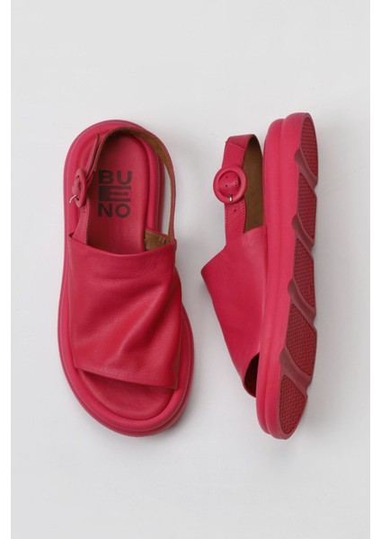 Fuşya Deri Kadın Düz Sandalet 01WY9410 01WY9410