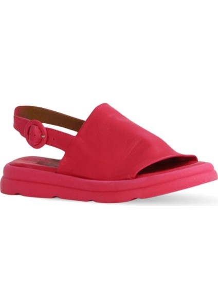 Fuşya Deri Kadın Düz Sandalet 01WY9410 01WY9410 modelleri
