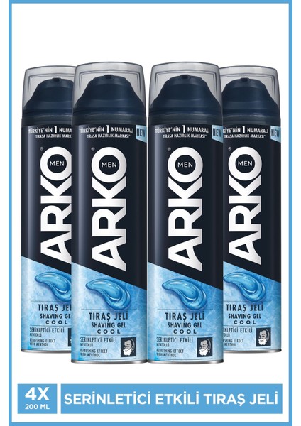 Ferahlatıcı Erkek Bakım Tıraş Jeli 4X200ML