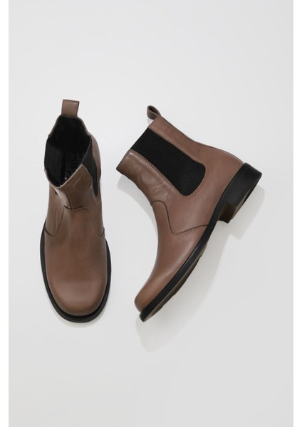 Gri Deri Kadın Düz Bot 01WV8601 01WV8601 fiyatları