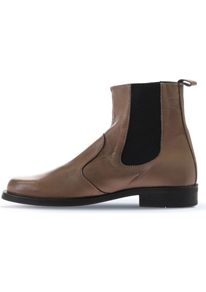 Gri Deri Kadın Düz Bot 01WV8601 01WV8601 fırsatları