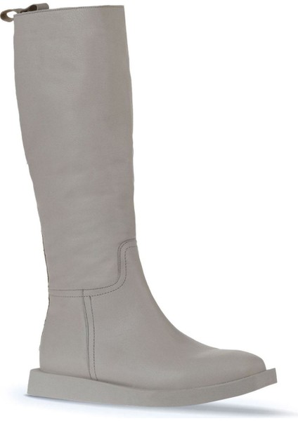 Bej Deri Kadın Düz Çizme 01WV9705 01WV9705 fiyatları