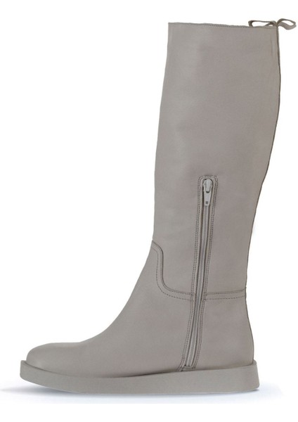 Bej Deri Kadın Düz Çizme 01WV9705 01WV9705 modelleri