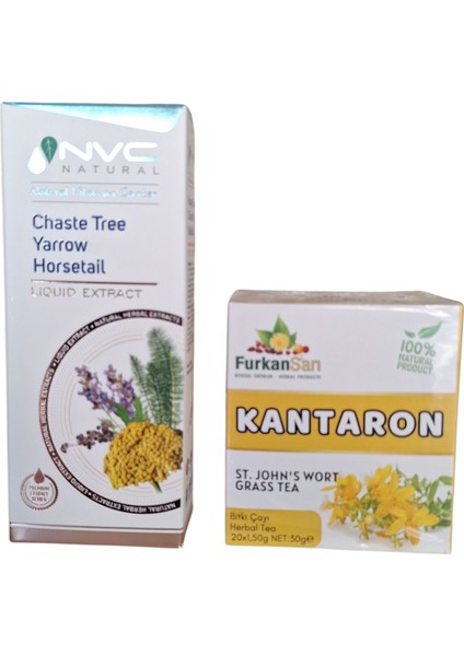 Hayıt Tohumu - Civan Perçemi - Kırkkilit (Atkuyruğu) 250 ml Premium Ekstrat + Kantaron Çayı Düzenleyici & Rahatlatıc Setı fiyatları